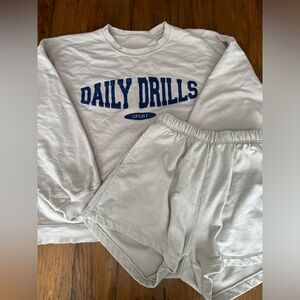 Daily Drills Sweat Shorts + Sport Crew Set